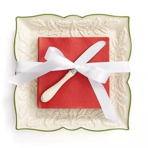 🎁 Perfect Host Gift! 🎁🎄Lenox 3 Carved Napkin Tray Set